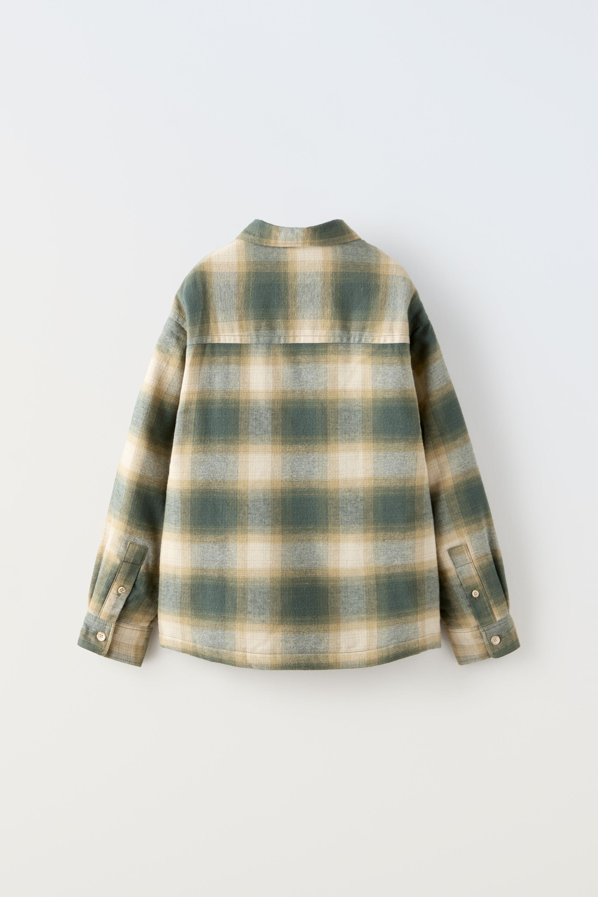 Zara plaid overshirt jacket. 2024 Size 4-5t