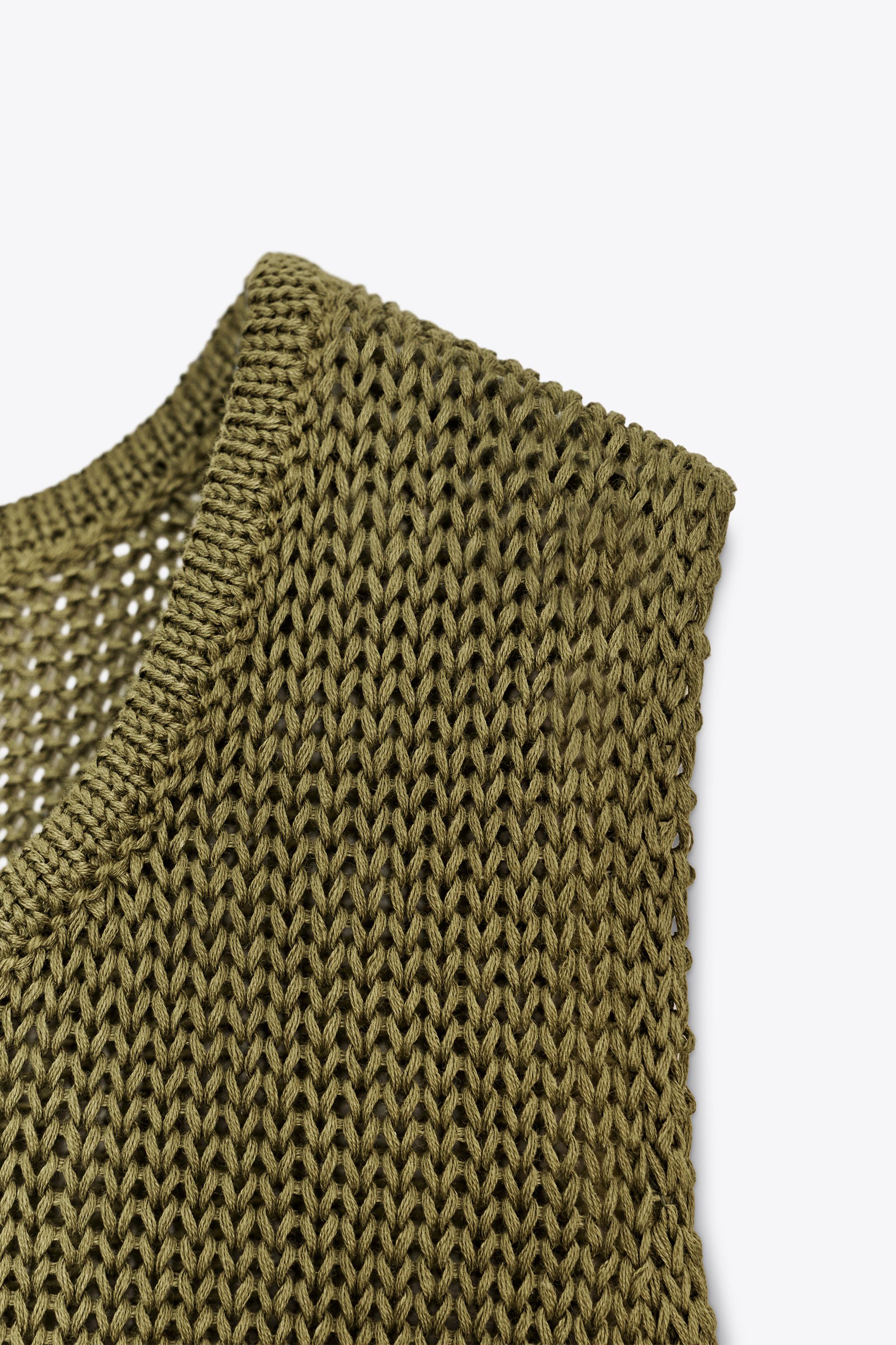 TOP EN MAILLE 100 % COTON