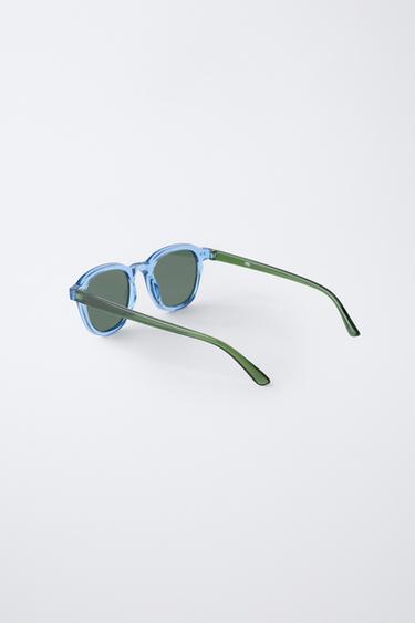 TRANSPARENT FRAME SUNGLASSES - Blue by Zara - Image 2