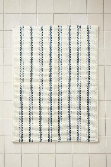 TAPIS DE BAIN RAYURES - Écru / Bleu de Zara - Image 4
