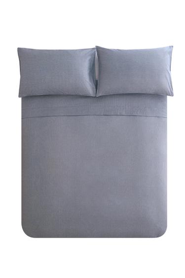 REVERSIBLE STRIPED DUVET COVER - Blue by Zara