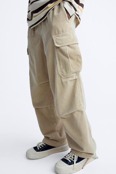 Pantalón hombre algodón con cintura de goma beige Waconda
