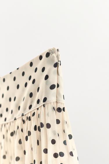 SHORT BLOOMER À POIS - Écru de Zara - Image 5