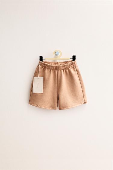 ZARA TIMELESS - PLAIN BERMUDA SHORTS - Light orange by Zara