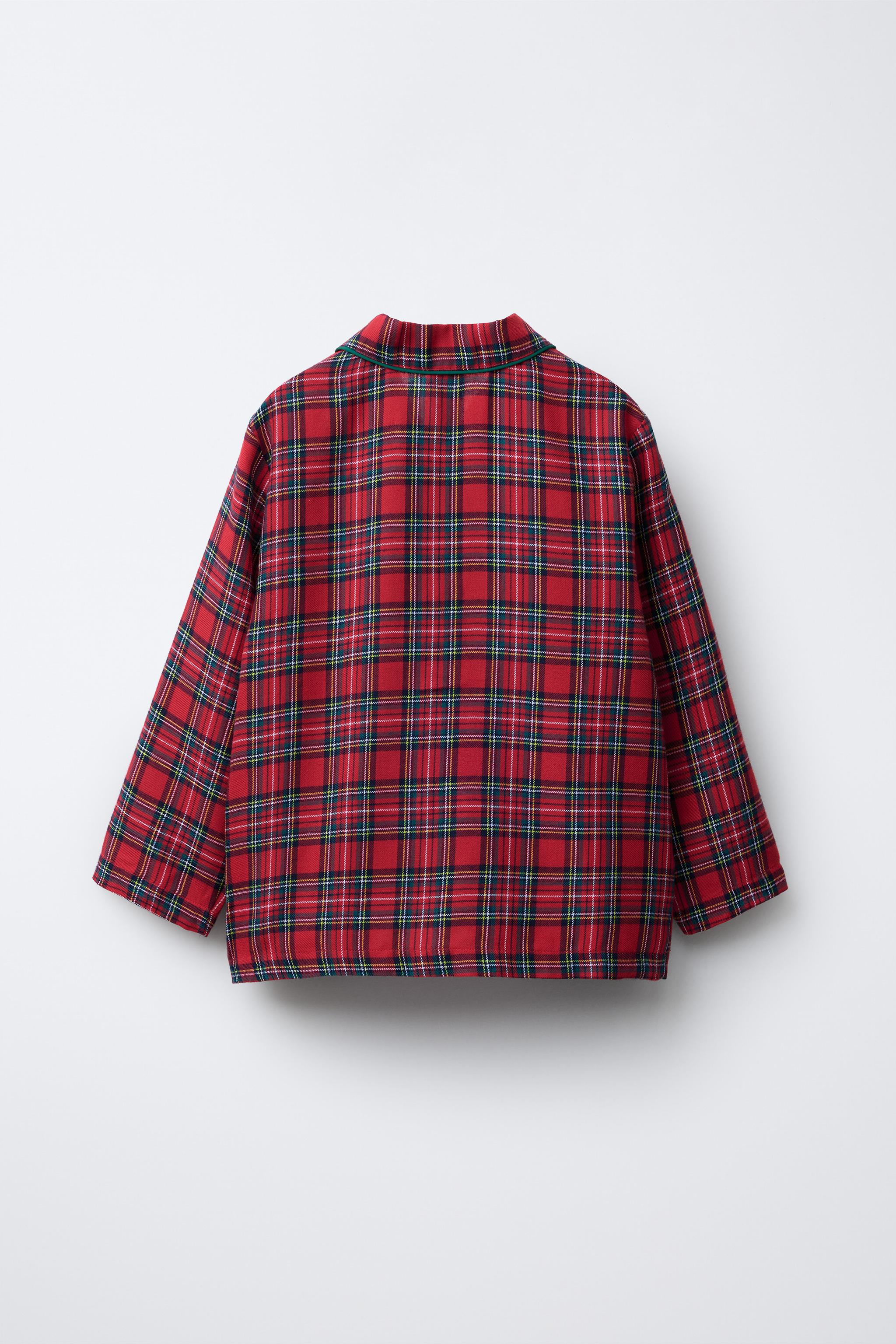 6-14 YEARS/ FLANNEL PLAID PAJAMAS