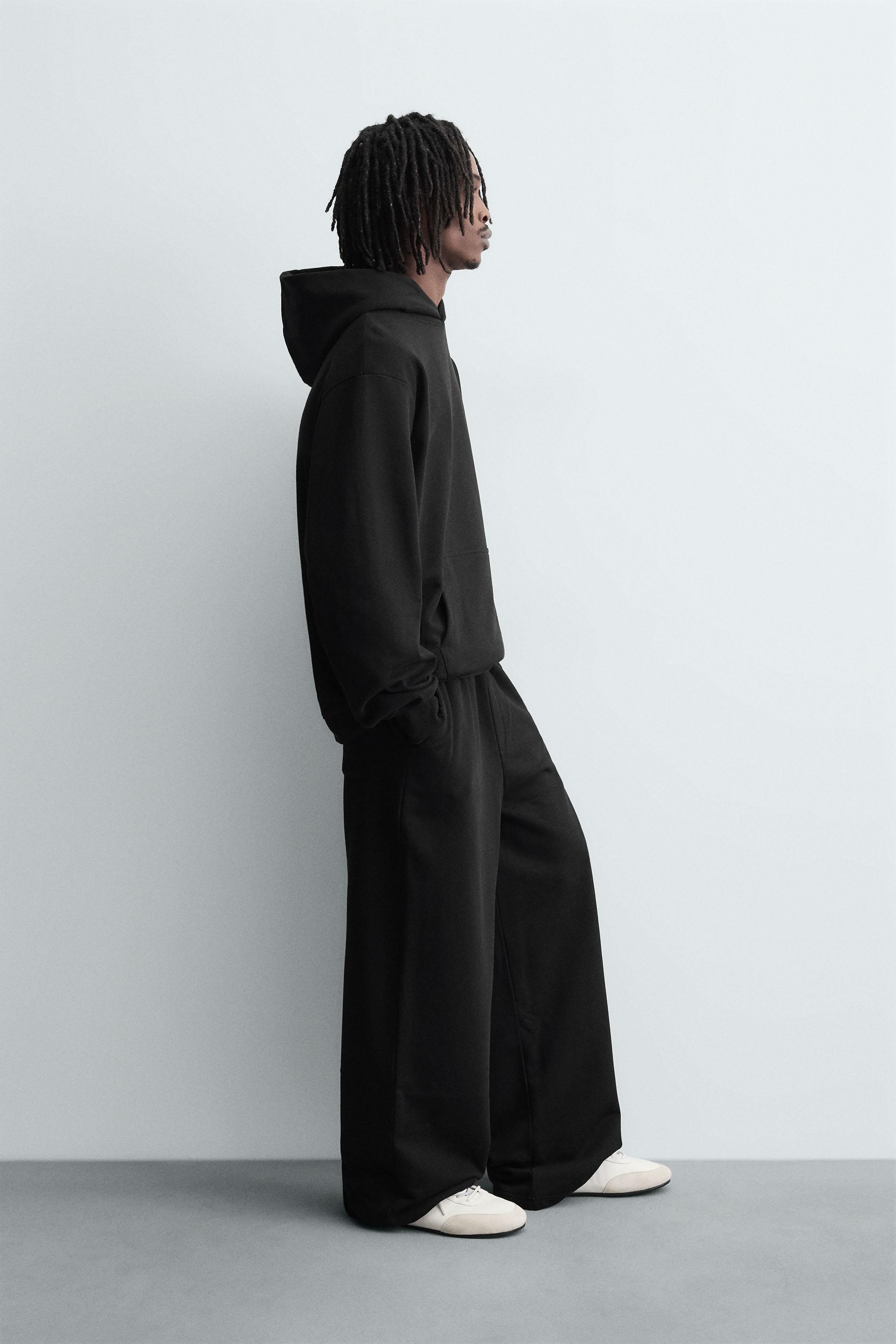 StANDREWS 黒 フード付きウェアセットアップ RELAXED FIT フード付きスウェットセットアップ | ZARA Japan / 日本