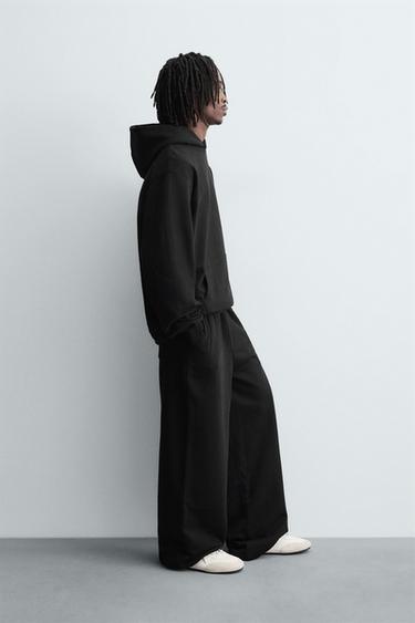 PANTALONS JOGGER CAMA AMPLA - Negre de Zara