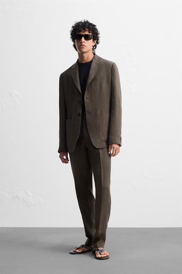 100% LINEN SUIT - 201 by Zara