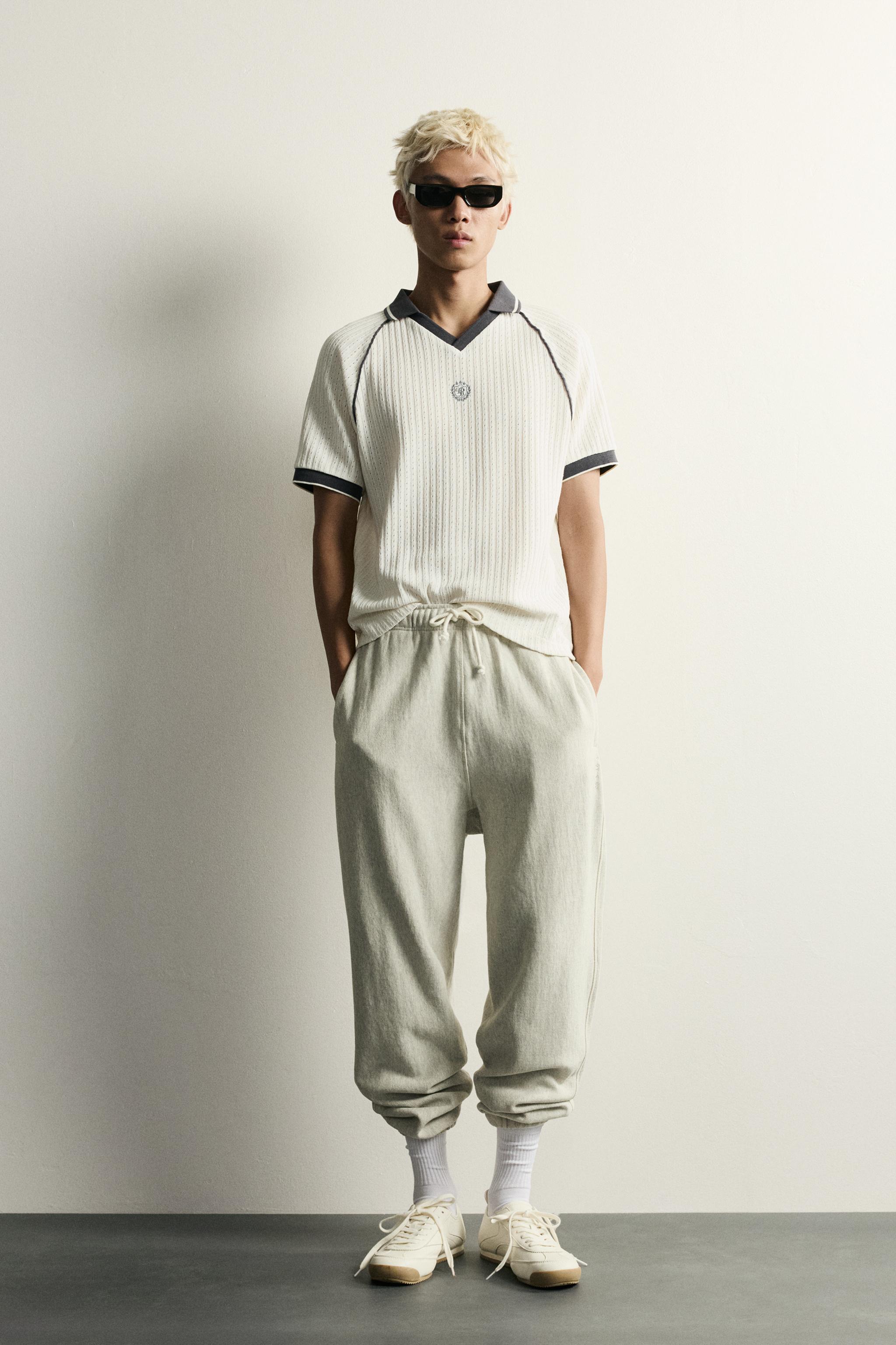 RETRO SOCCER JACQUARD CONTRAST POLO