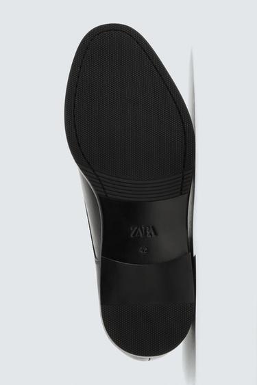 LEATHER DOUBLE MONK STRAP SHOES - Black by Zara - Image 3