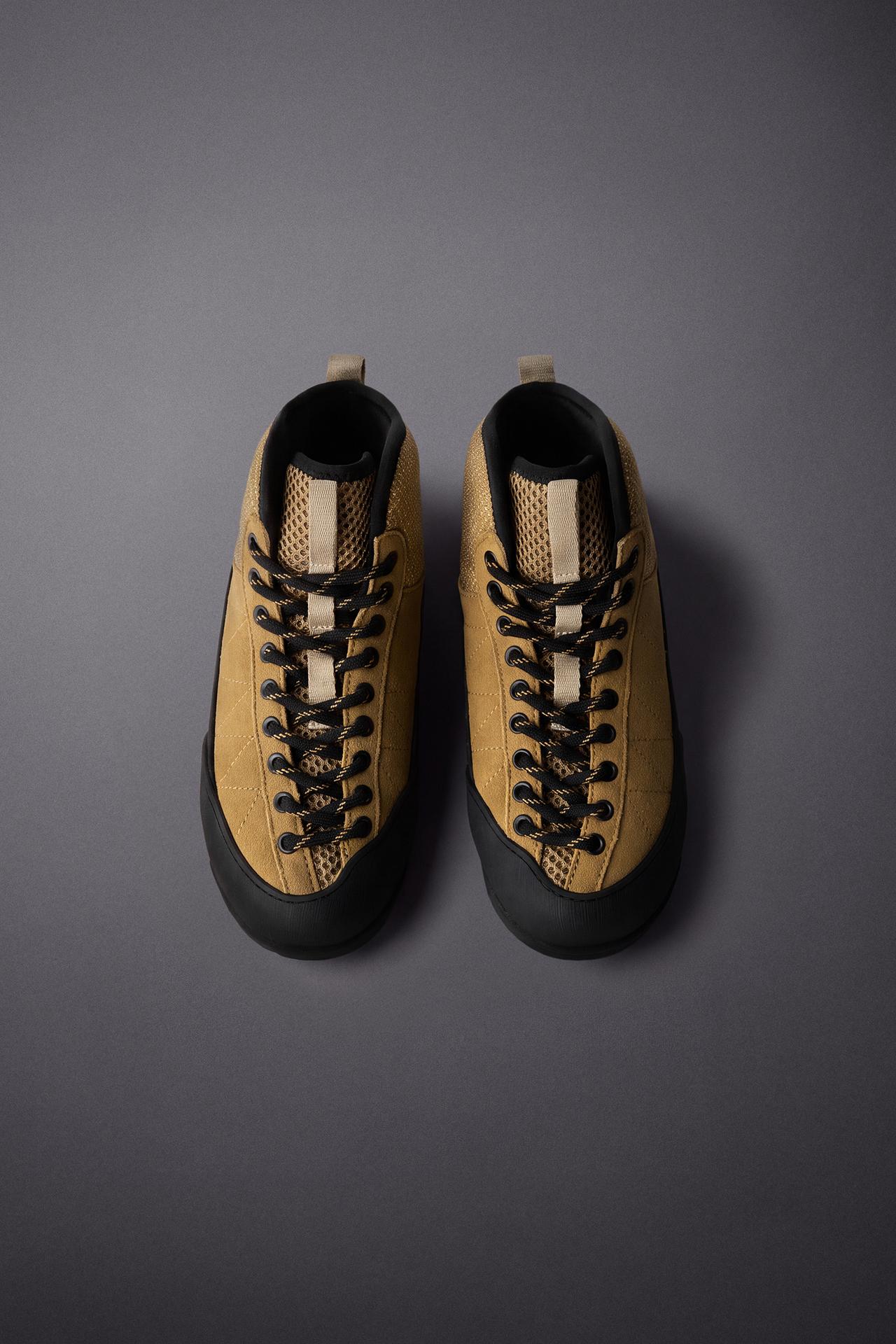 CONTRAST SNEAKER BOOTS — Sandy Brown