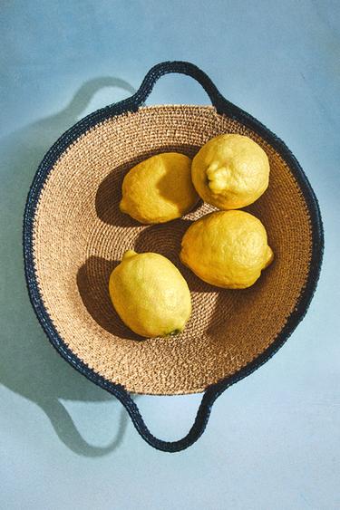 SEAGRASS BASKET WITH HANDLES - Blue by Zara - Image 5