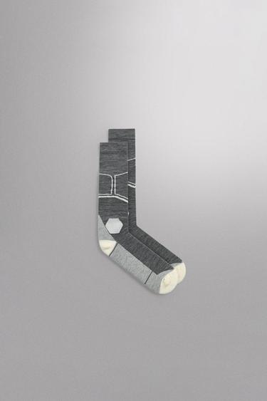 CALCETINES ESTRUCTURA SKI - Crudo de Zara