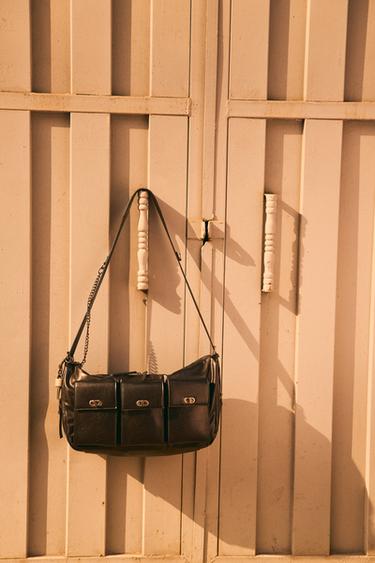 MULTI-POCKET CROSSBODY BAG - Black by Zara