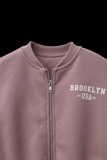 BOMBERJACKE JOGGING-SWEAT - Rosa pudrig von Zara