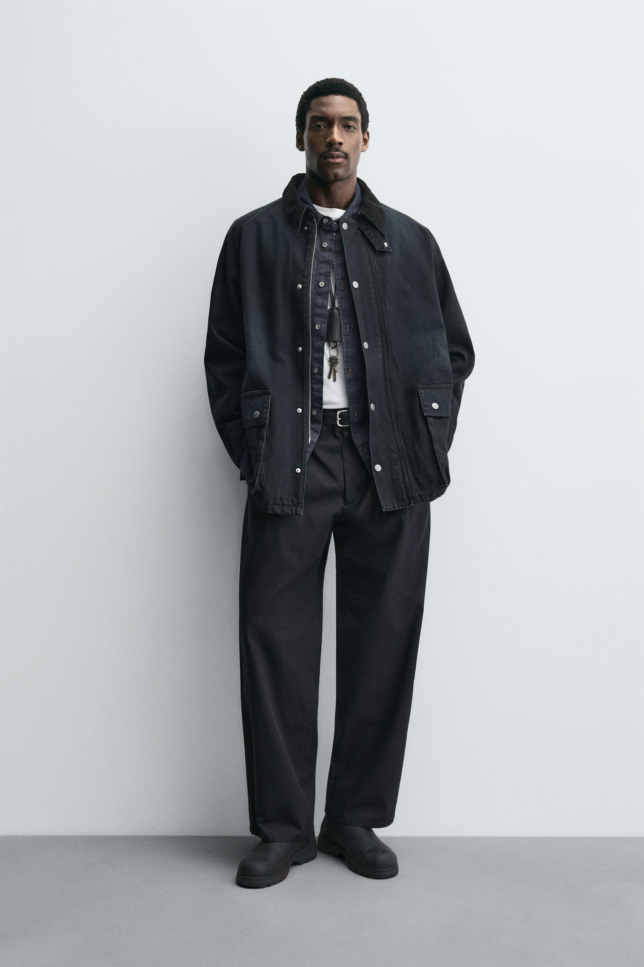 コントラストカラーデニムジャケット - ブルー | ZARA Japan / 日本