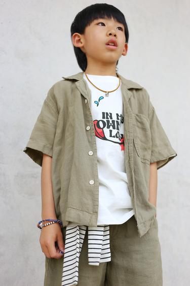 PRINTED T-SHIRT - Ecru by Zara