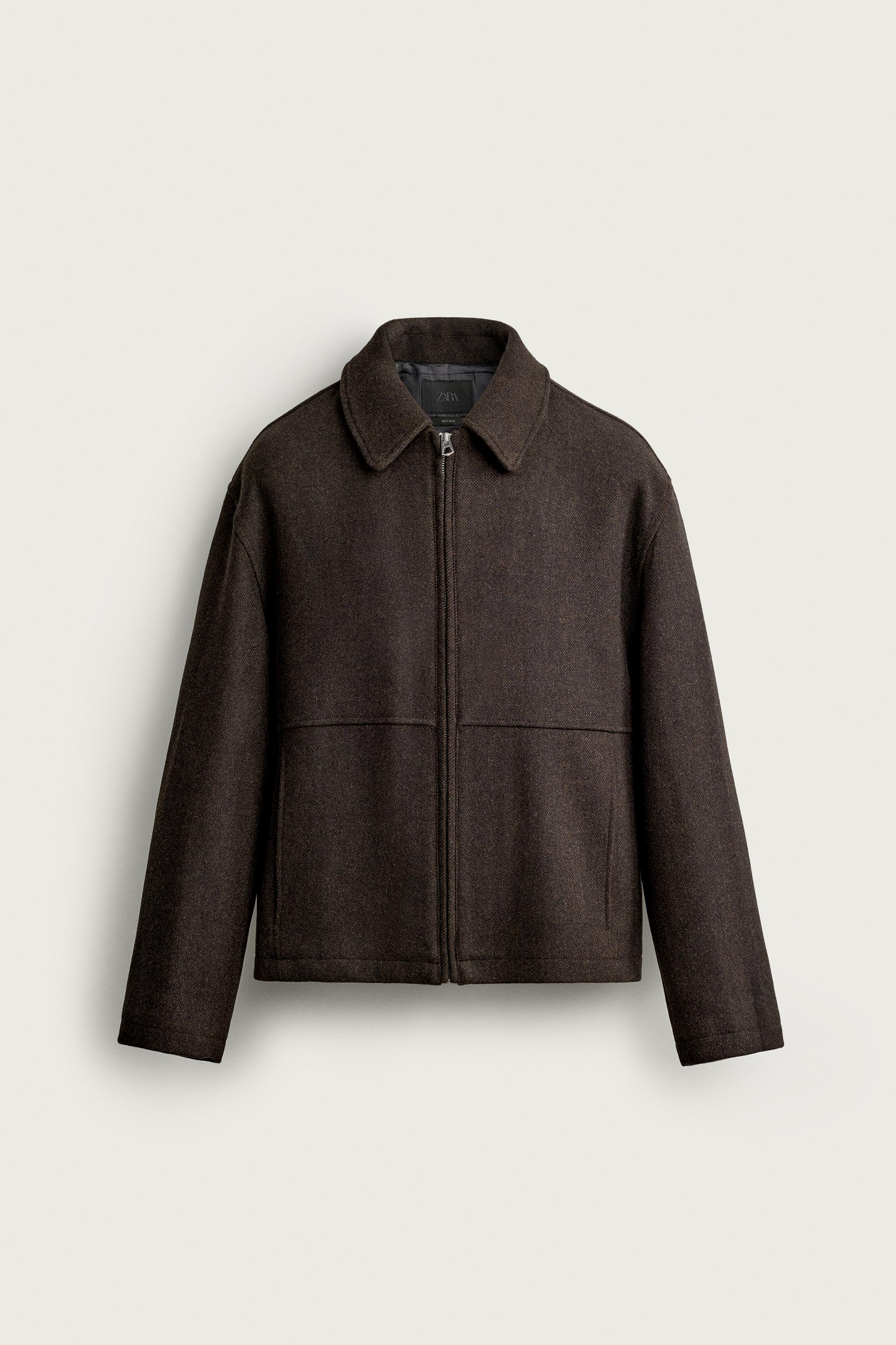 BLOUSON REGULAR FIT EN LAINE