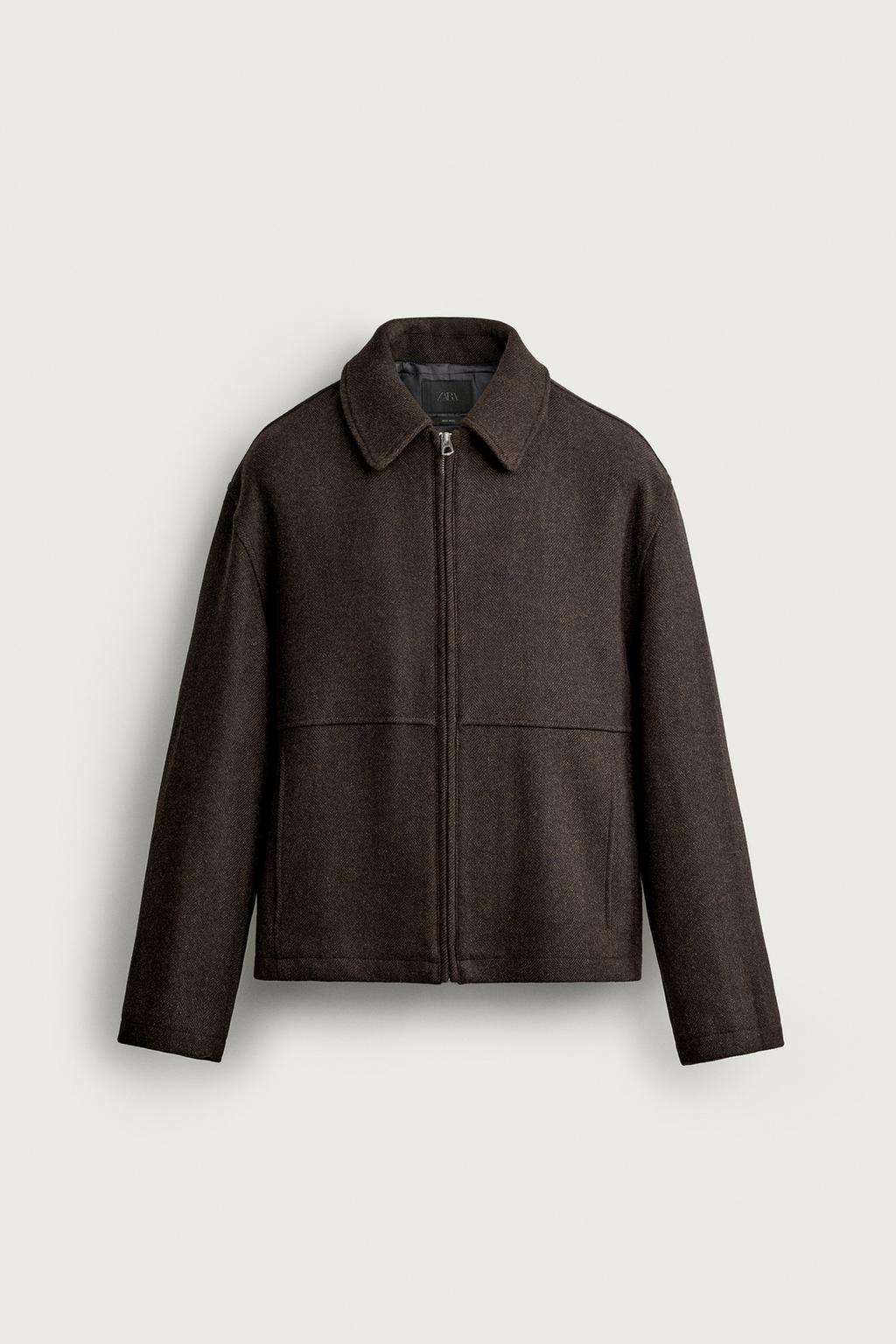 REGULAR FIT WOOL BLEND JACKET