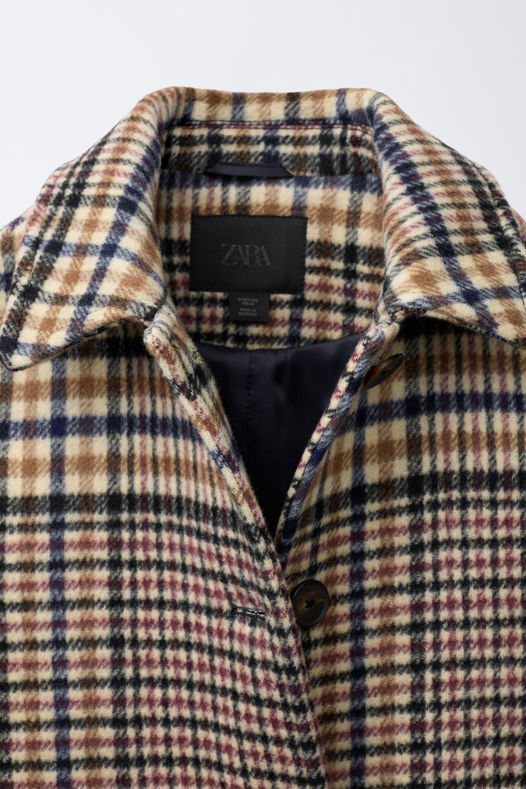 MANTEAU CARREAUX EFFET PATCHWORK