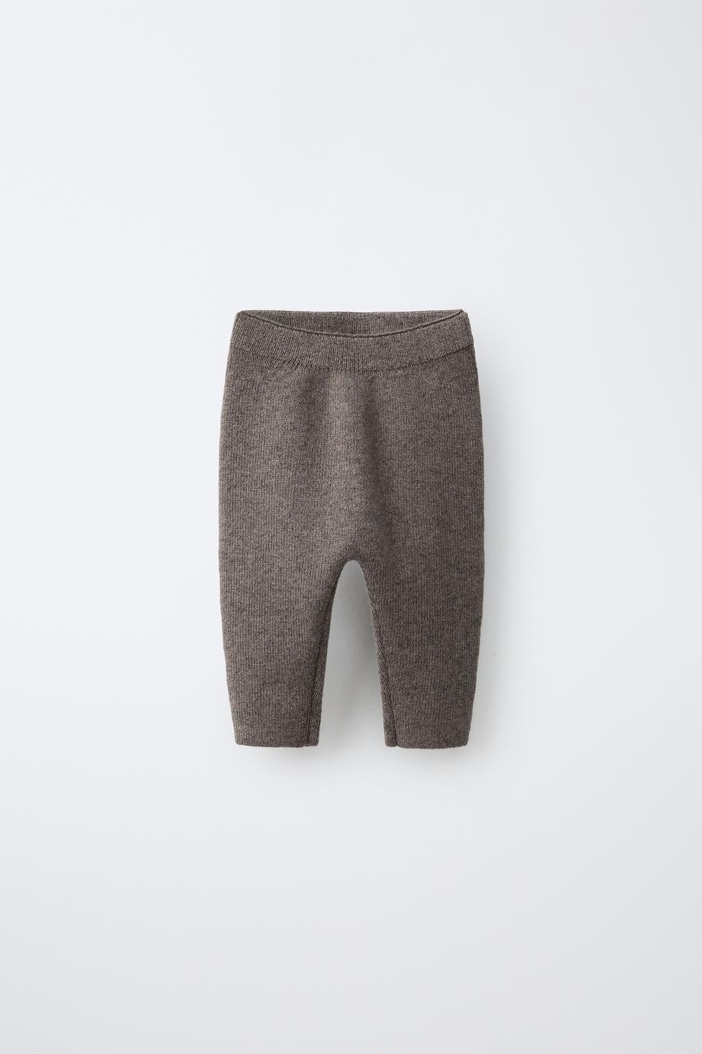KNIT LEGGINGS WITH WOOL BLEND AND CASHMERE
