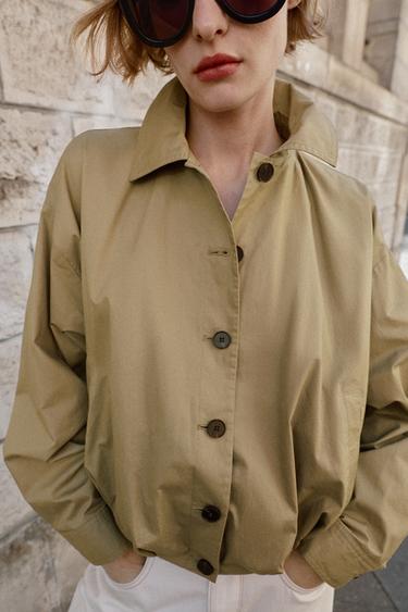 BALLOON JACKET - Khaki by Zara - Image 1