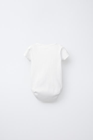 3-PACK OF SHORT SLEEVE BODYSUITS - White by Zara - Image 2