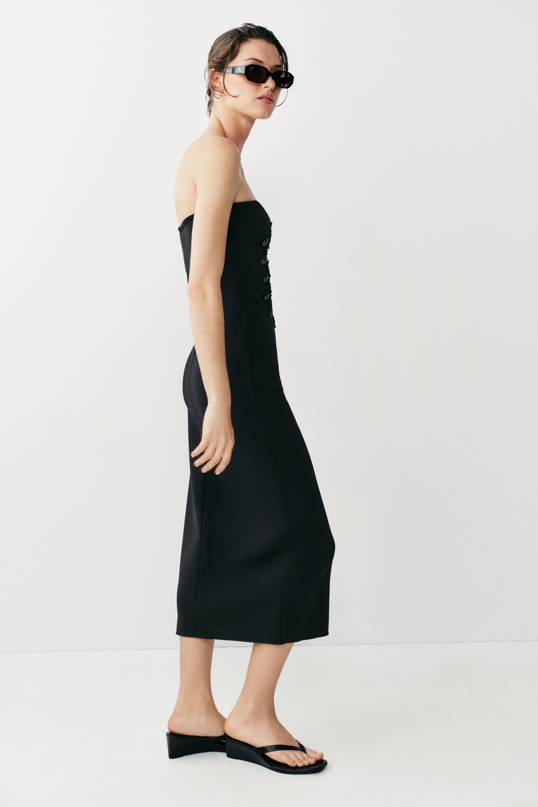 STRETCH FIREMAN CLASP DRESS
