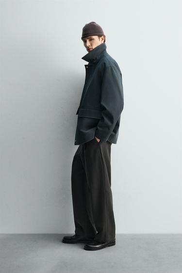 LIMITED EDITION TECHNICAL THREE-QUARTER-LENGTH COAT - blue/black by Zara - Image 3