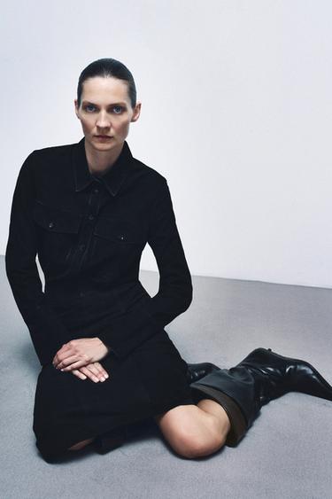 BOTTES HAUTES EN CUIR LIMITED EDITION - Noir de Zara - Image 4