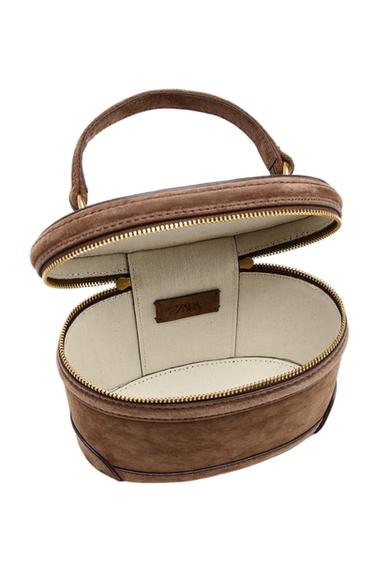 BOLSO VANITY PIEL - Marrón de Zara