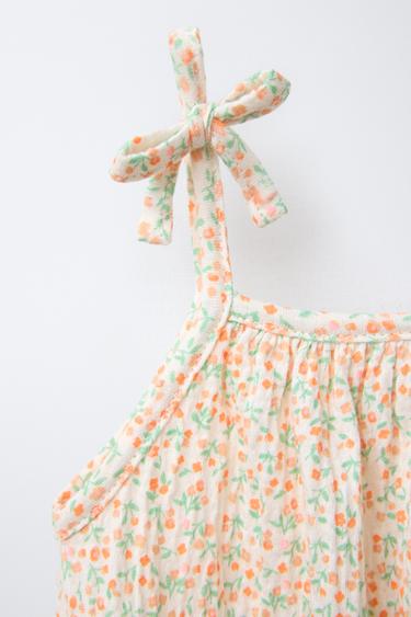 FLORAL TEXTURED BODYSUIT - Light ecru by Zara - Image 2