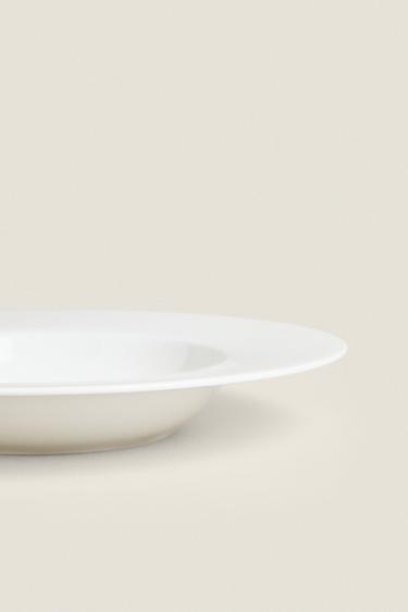 BONE CHINA SOUP PLATE - White by Zara - Image 3