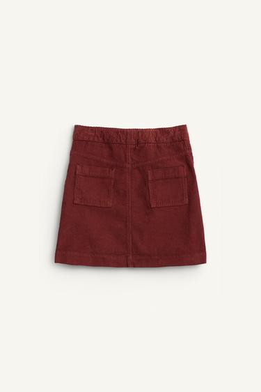 LIMITED EDITION CORDUROY SKIRT - Brick by Zara - Image 5