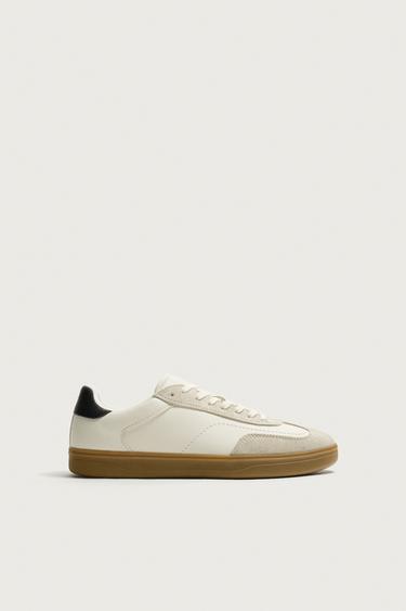 ZAPATILLA RETRO COMBINADA - Blanco de Zara