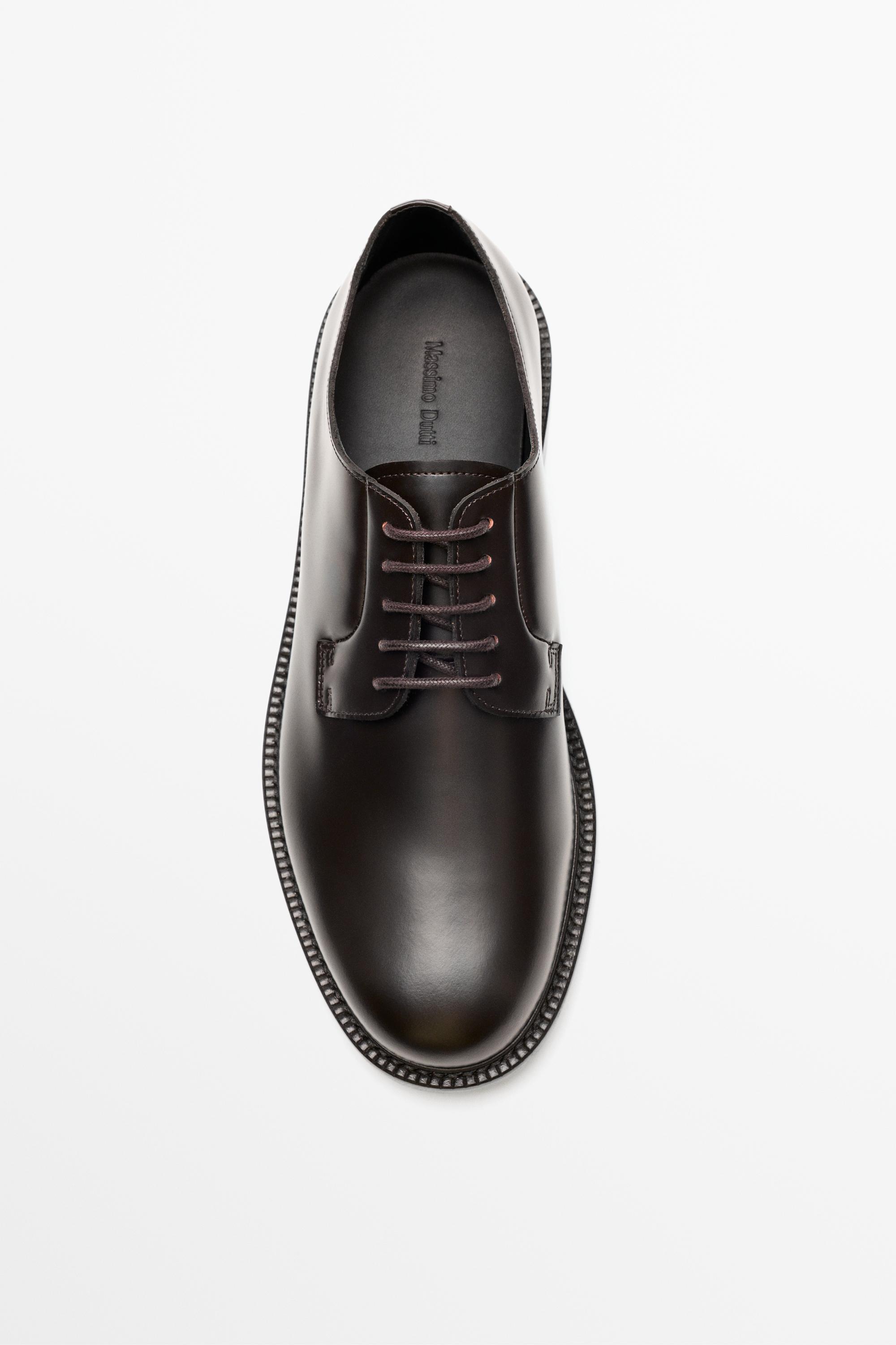 Chaussure derby de ville en cuir