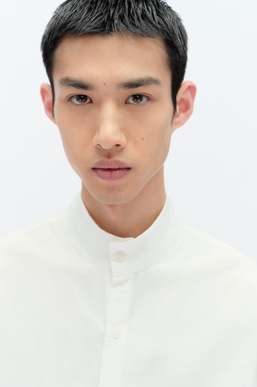 RELAXED-FIT ASYMMETRIC SHIRT X FANGLU LIN - White by Zara - Image 3