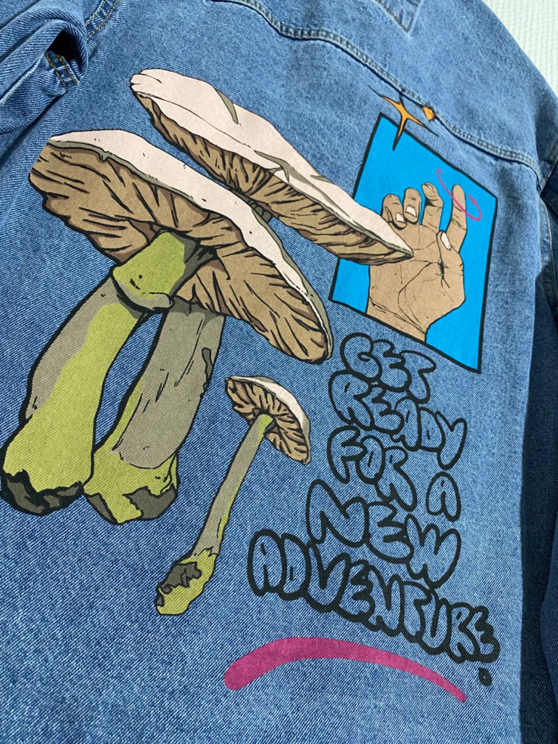 PRINTED DENIM OVERSHIRT - Image 3