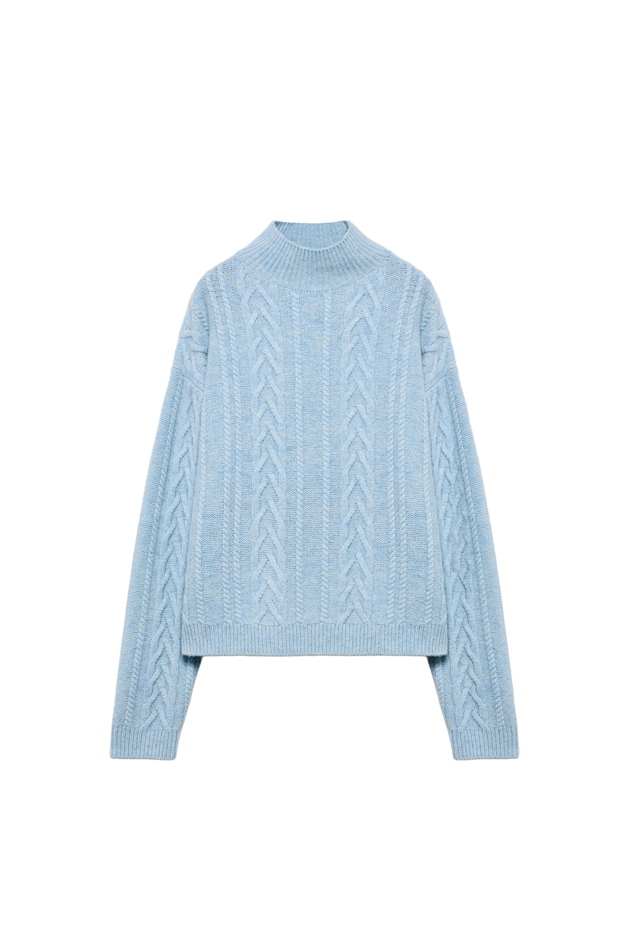 80% WOOL CABLE KNIT JUMPER SKI COLLECTION