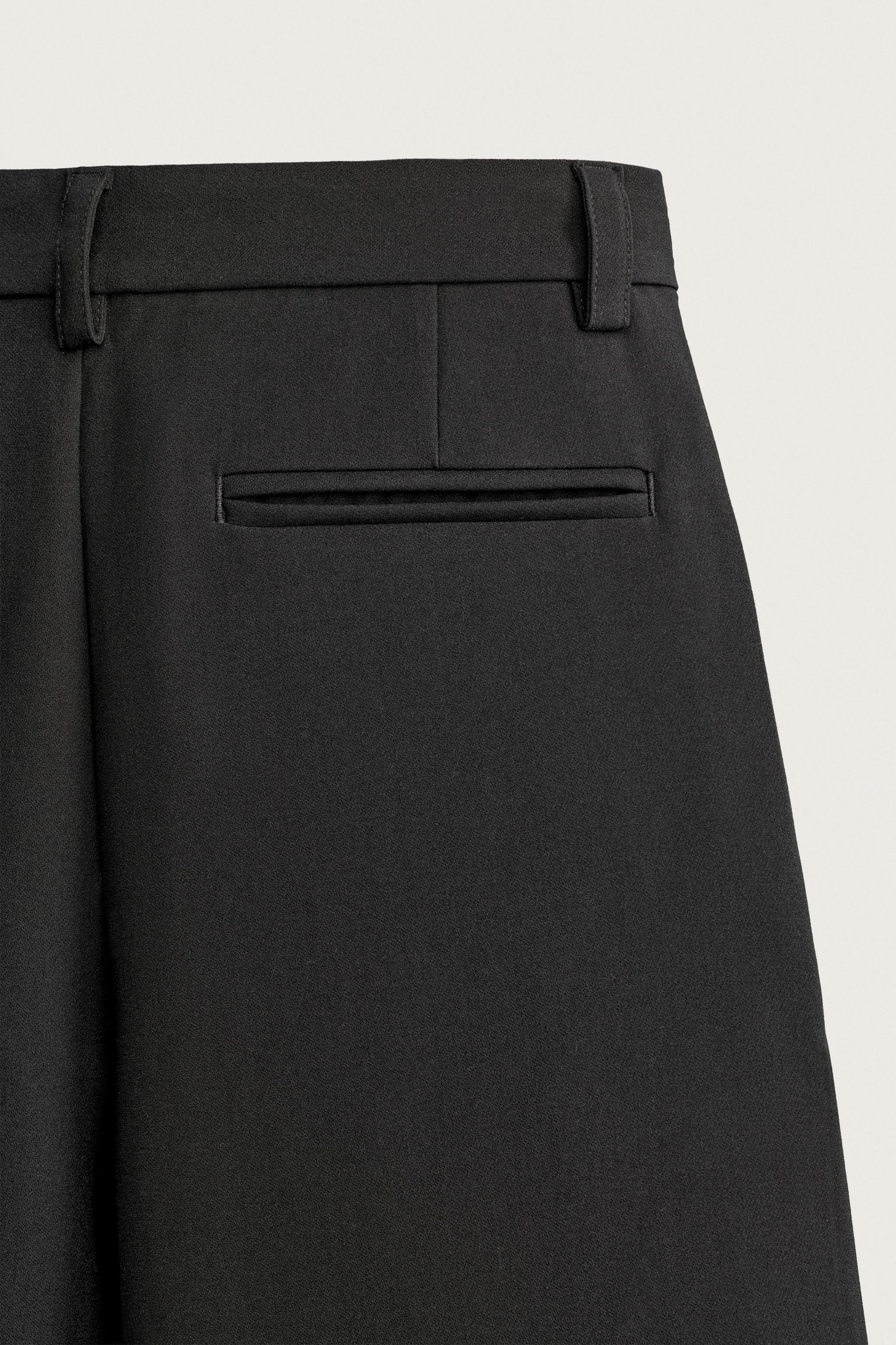 SIDE-PLEAT WIDE-FIT PANTS