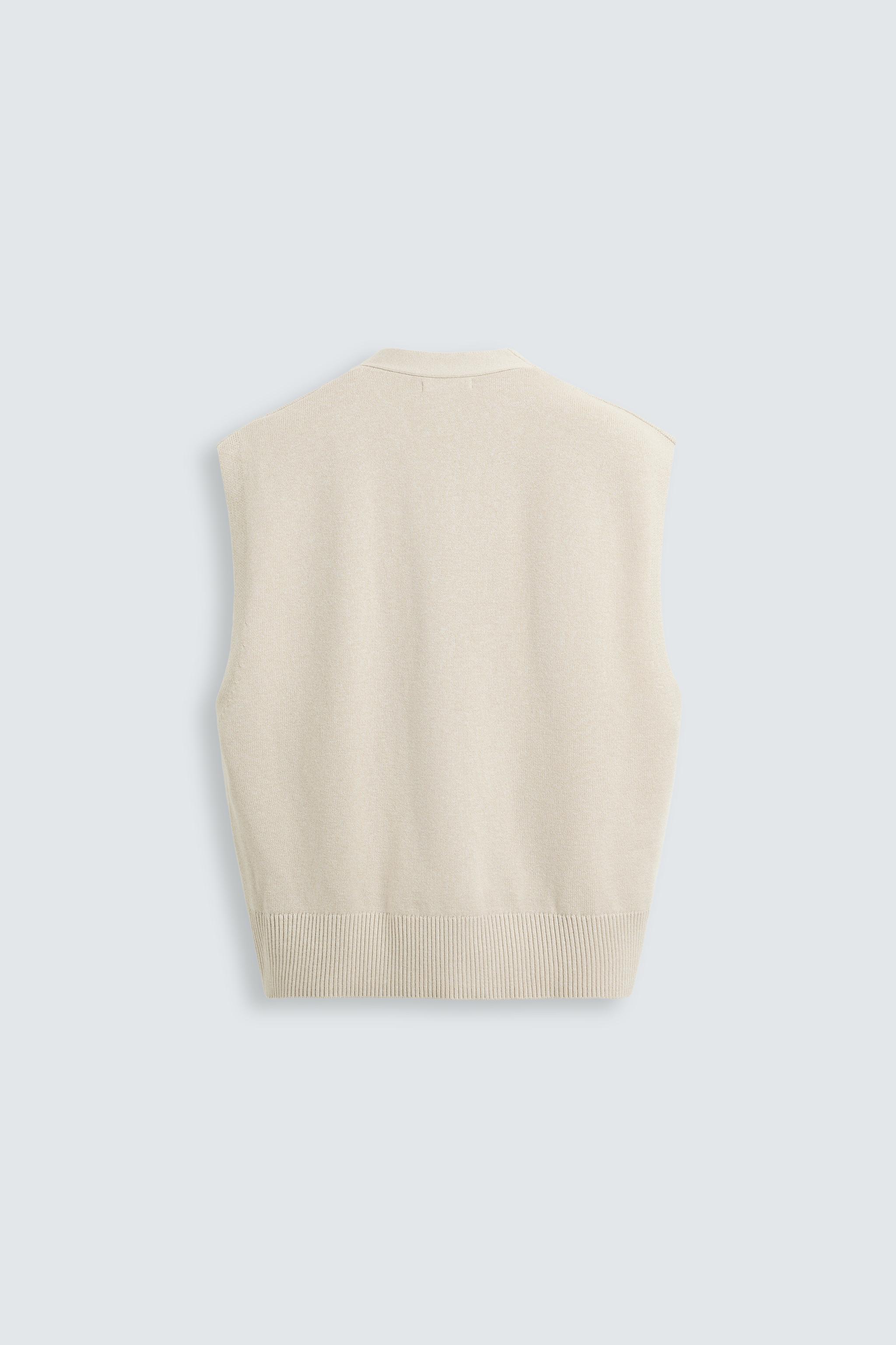 【10/11まで】ESMOK sideribbon fur vest beige Beige Sleeveless Blazer (3176702) | Inwear