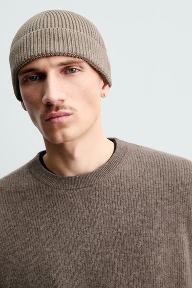 ORIGINS COTTON BLEND BEANIE - Sand / Marl by Zara - Image 2