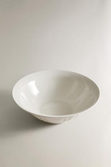 SALADIER PORCELAINE RELIEF - Blanc de Zara - Image 1