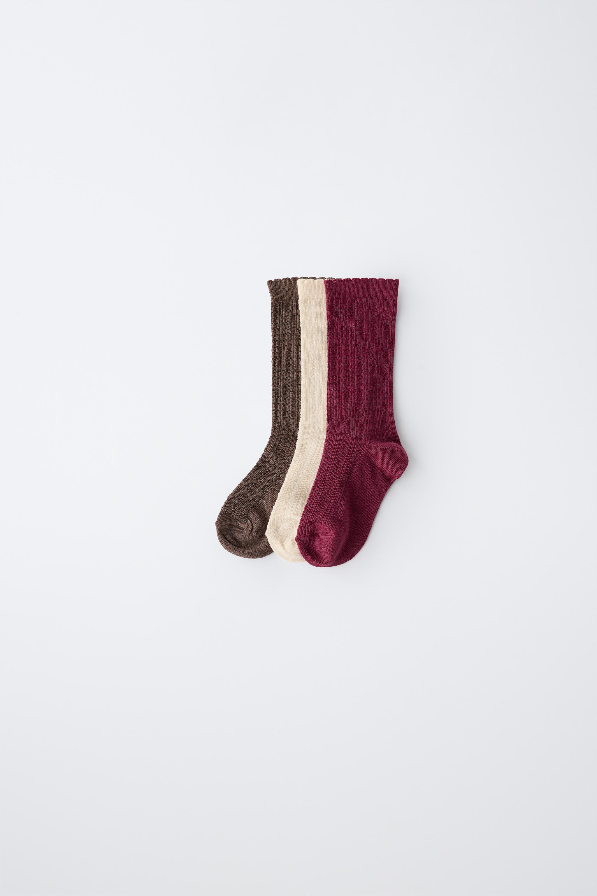 3-PACK OF RIBBED MID-LENGTH SOCKS