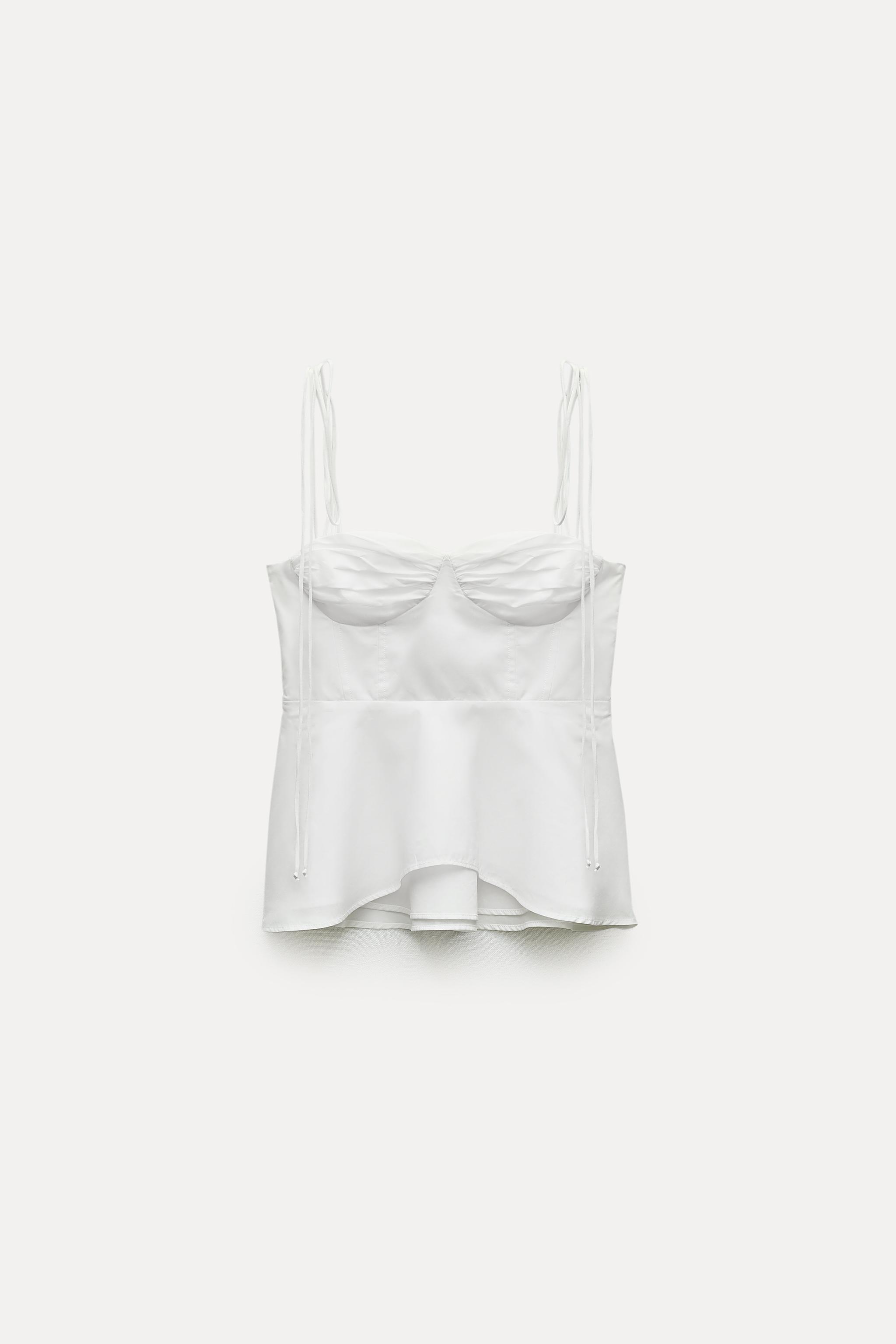 ZW コレクション ビスチェトップス - ホワイト | ZARA Japan / 日本