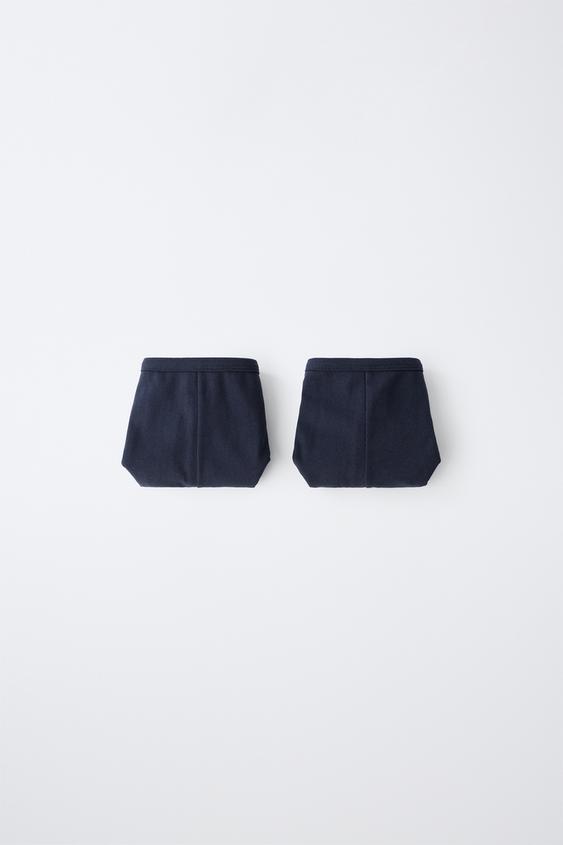 8-14 TUỔI/ SET 2 QUẦN LÓT CULOTTE MÀU TRƠN - Màu xanh nước biển từ Zara - Hình ảnh 0