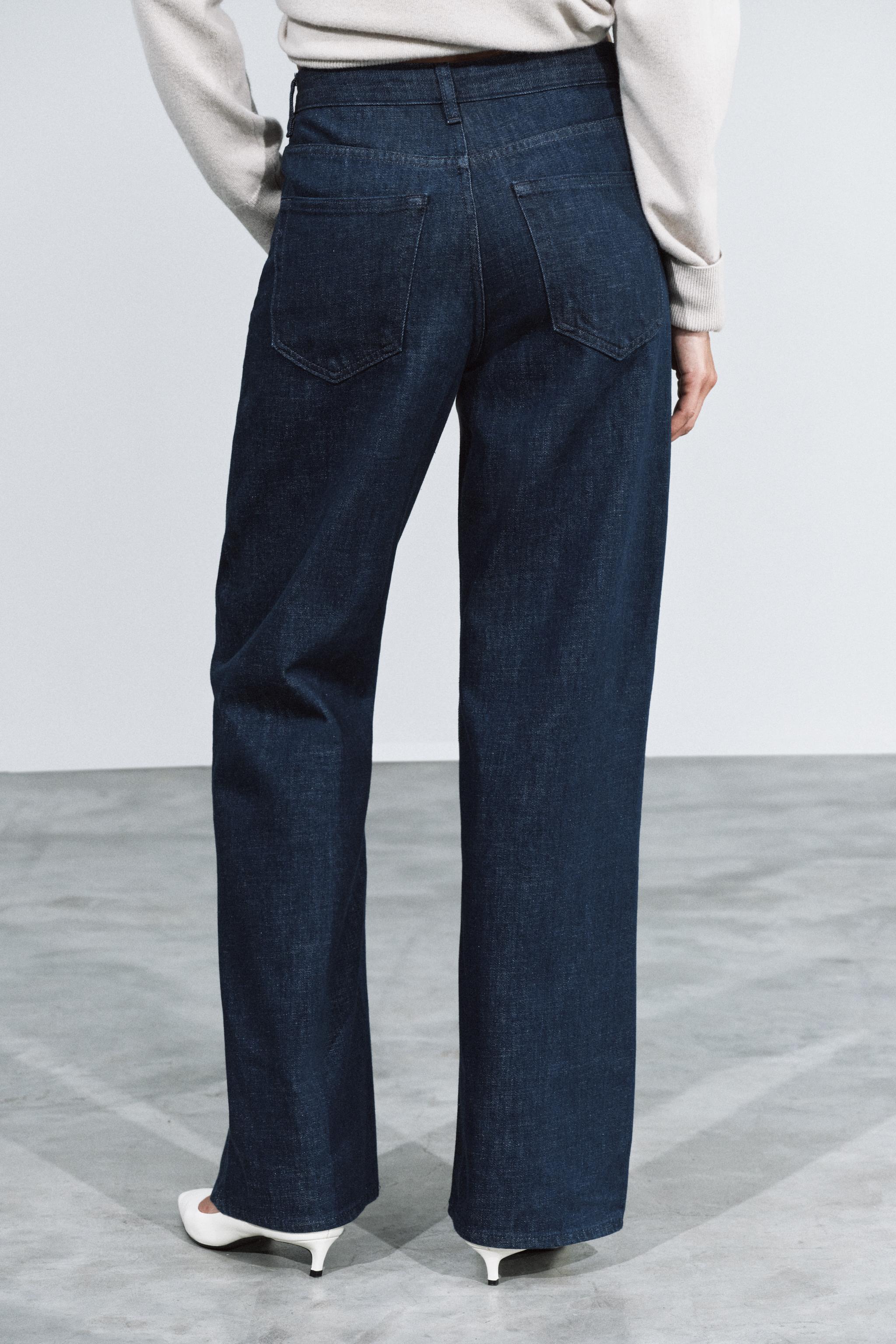 ZW COLLECTION HIGH-RISE STRAIGHT FIT JEANS