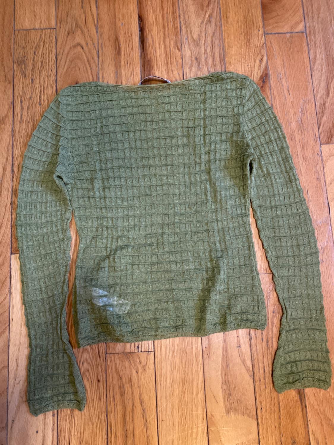 SEMI-SHEER TEXTURED KNIT SWEATER - Image 2