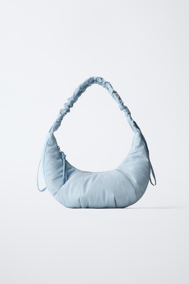 NYLON SHOULDER BAG - Blue by Zara