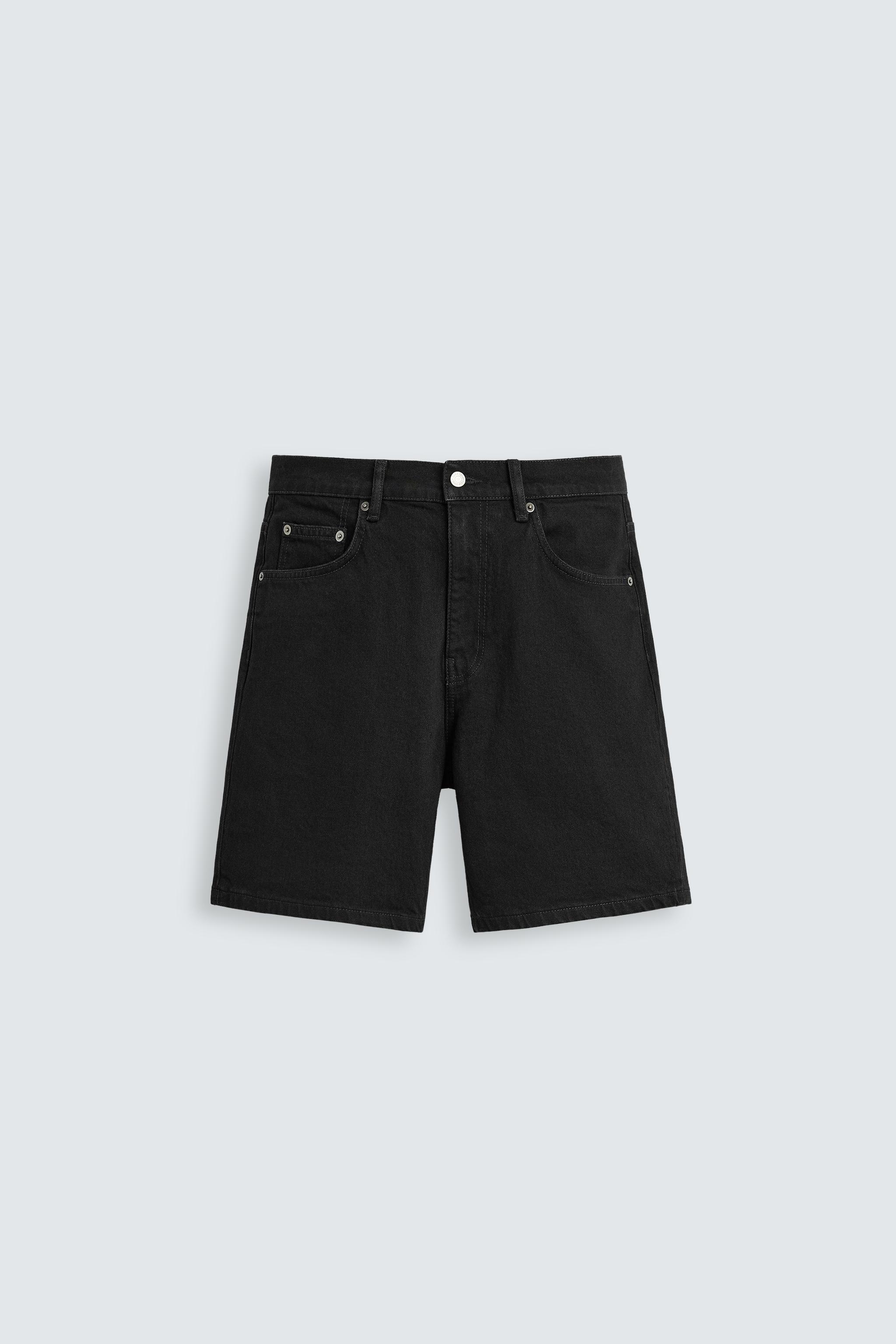 REGULAR FIT DENIM SHORTS